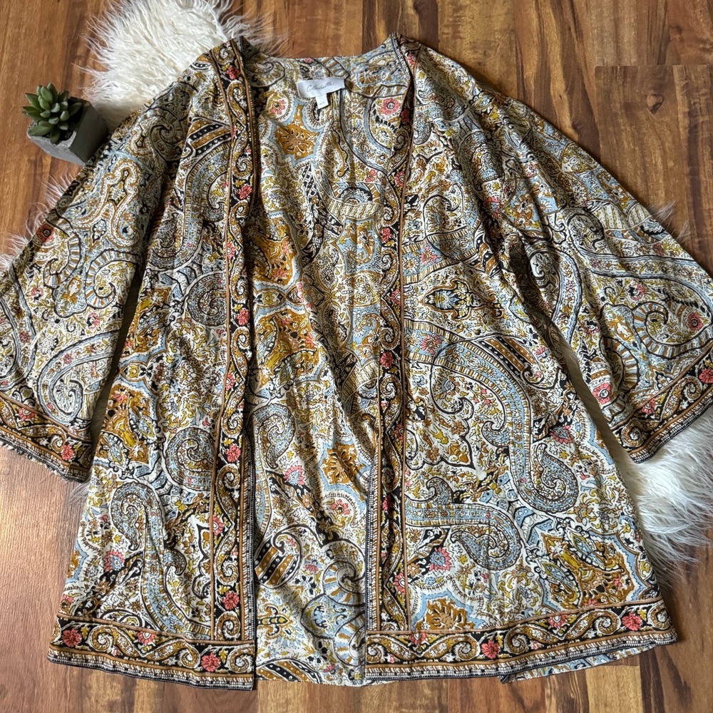 Cleobella Printed Boho Kimono Jacket